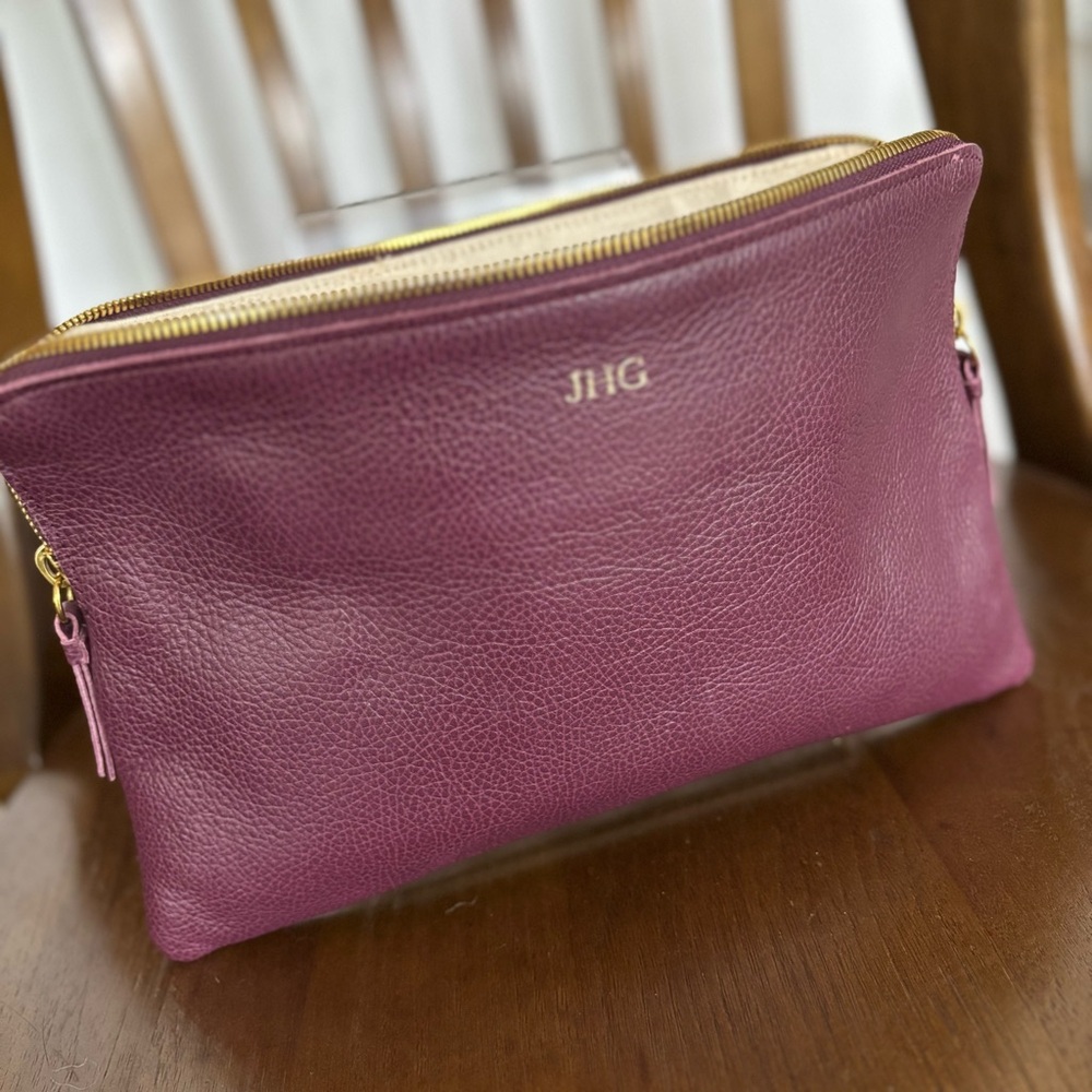 Mark & Graham Leather Zipper Pouch